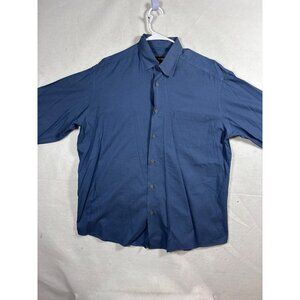 Hugo Boss Mens Blue Button-Up Shirt Size XL Cotton